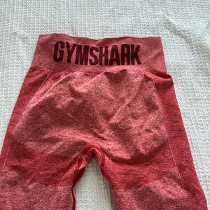 Gym Shark Heather red leggings